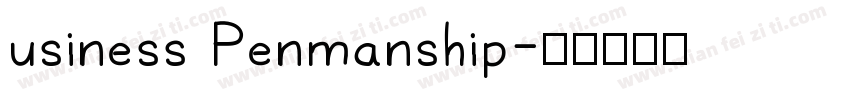 usiness Penmanship字体转换